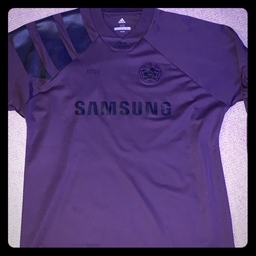 Kith X Adidas Men’s LA Ray’s soccer jersey (purple